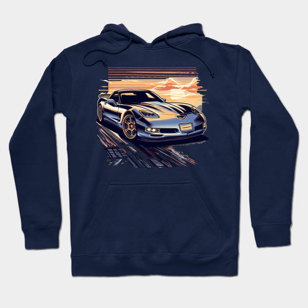 chevrolet corvette Hoodie by TaevasDesign